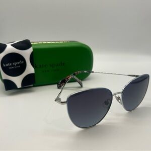 Brand NEW Kate Spade Hailey/G/S Blue and Silver Sunglasses